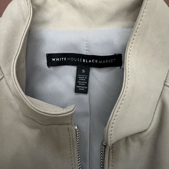 Leather Evening Jacket by White House Black Market - Size S - Picture 4 of 11